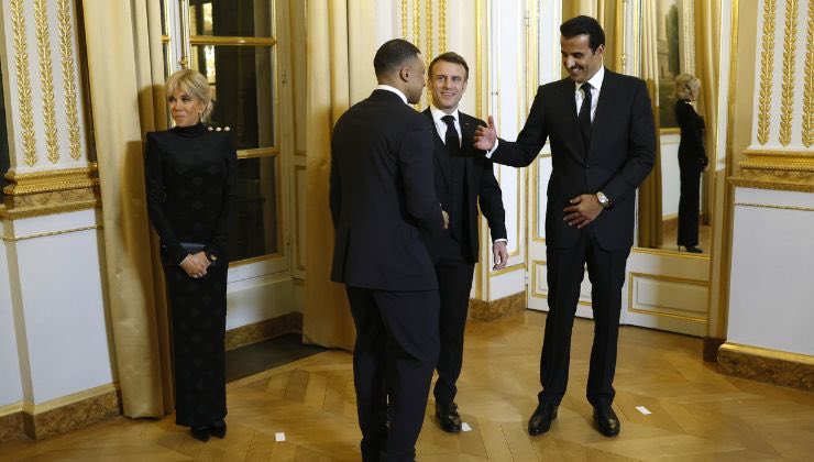 Mbappé Macron Catar